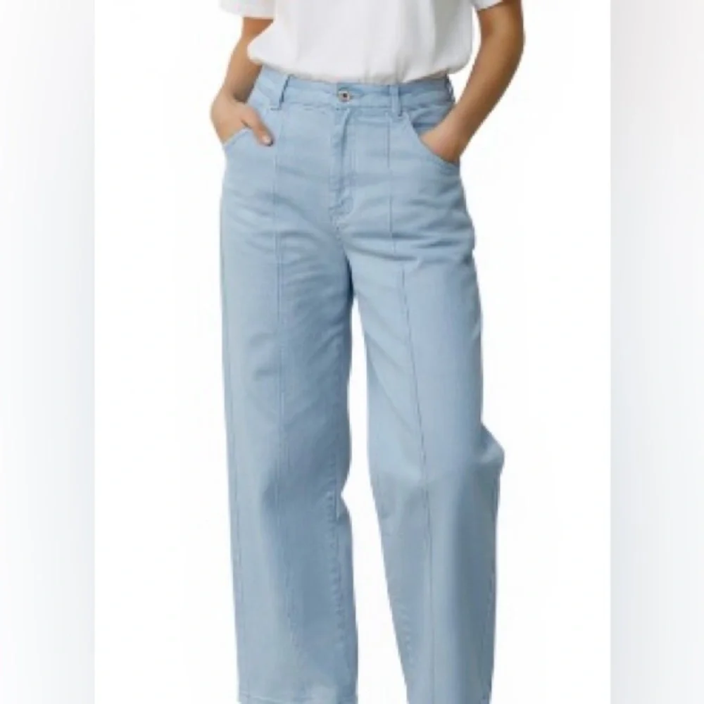Cotton:On Women’s Y2K Wide Leg Jeans | light sky blue | Size 6 - Picture 1 of 12